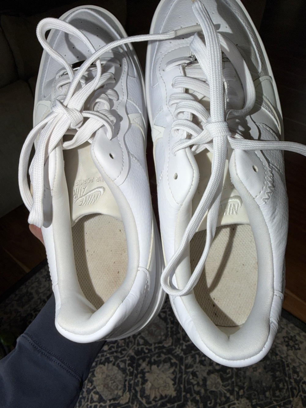 Nike Air Force 1 Low Triple White Sneakers Women’s [SIZE 8 ] AF1 Classic - Picture 7 of 8